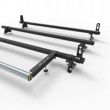 Citroen Dispatch Roof Rack Bars 2016 onwards Stealth 3 bar with stops and roller (DM128LS+A30)