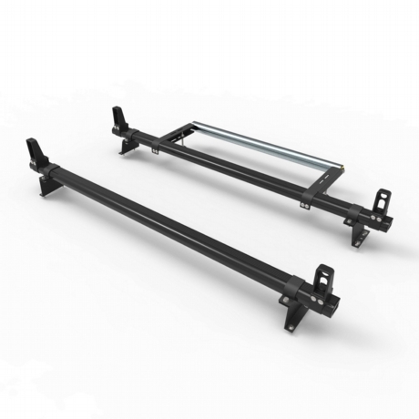 Fiat Doblo Roof Rack Stealth ALUMINIUM 2 bar with load stops and roller 2010 On model (DM501LS+A30)