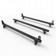 Fiat Doblo Roof Rack Stealth ALUMINIUM 3 bar Load Stops 2010 to 2022 model (DM502LS)