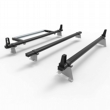 Fiat Fiorino Roof Rack ALUMINIUM Stealth 3 bar with load stops and roller (DM62LS+A30)