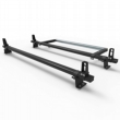 Ford Custom 2013 to 2023 Roof Rack Aluminium Stealth 2 bar with load stops & roller (DM85LS+A30)