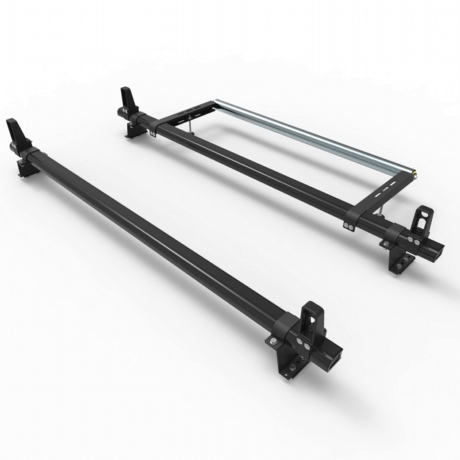 Ford Custom 2013 to 2023 Roof Rack Aluminium Stealth 2 bar with load stops & roller (DM85LS+A30)