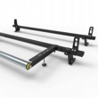 Ford Custom 2013 to 2023 Roof Rack Aluminium Stealth 2 bar with load stops & roller (DM85LS+A30)