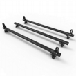 Ford Custom 2013 to 2023 Roof Rack Aluminium Stealth 3 bar Load Stops  (DM86LS)