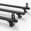 Ford Custom 2013 to 2023 Roof Rack Aluminium Stealth 3 bar Load Stops  (DM86LS)