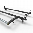 Mercedes Vito Roof Rack Aluminium Stealth 2 bar with load stops & roller (DM69LS+A30)