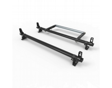 Nissan NV200 Roof Rack Aluminium Stealth 2 bar with load stops and roller (DM58LS+A30)