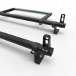 Nissan NV200 Roof Rack Aluminium Stealth 2 bar with load stops and roller (DM58LS+A30)