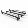 Peugeot Expert Roof Rack Bars 2016 onwards Stealth 3 bar Load Stops and Rear Roller (DM128LS+A30)