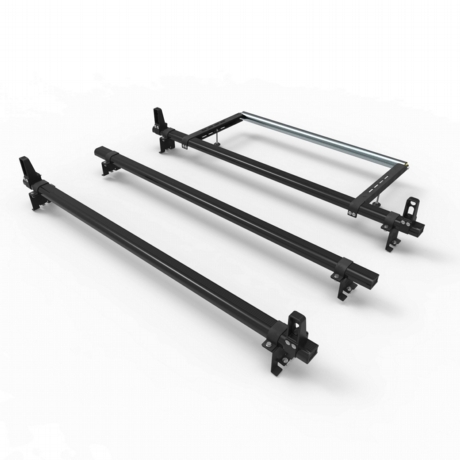 Peugeot Expert Roof Rack Bars 2016 onwards Stealth 3 bar Load Stops and Rear Roller (DM128LS+A30)