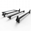 Peugeot Expert Roof Rack Bars 2016 onwards Stealth 3 bar Load Stops and Rear Roller (DM128LS+A30)