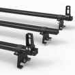 Peugeot Expert Roof Rack Bars 2016 onwards ALUMINIUM Aero-Pro 3 bar Load Stops (DM128LS)