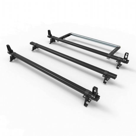 Toyota Proace Roof Rack Bars 2016 onwards Stealth 3 bar Load Stops and Rear Roller (DM128LS+A30)