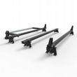 Toyota Proace Roof Rack Bars 2016 onwards Stealth 3 bar Load Stops and Rear Roller (DM128LS+A30)