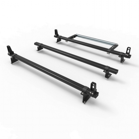 Vauxhall Combo Roof Rack Stealth ALUMINIUM 3 bar load stops & roller 2012-2018 model vans  (DM502LS+A30)