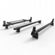 Vauxhall Combo Roof Rack Stealth ALUMINIUM 3 bar load stops & roller 2012-2018 model vans  (DM502LS+A30)