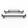 Volkswagen Caddy Roof Rack bars ALUMINIUM Stealth 2 bar load stops & roller 2010 Onward (DM75LS+A30)