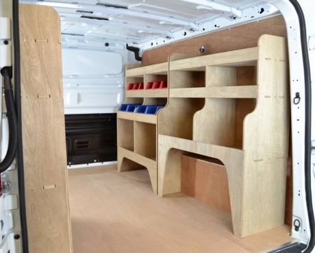 Vauxhall Vivaro Plywood Van Racking - Shelving Package (2001-2019 model vans)  - WRK1.9.12