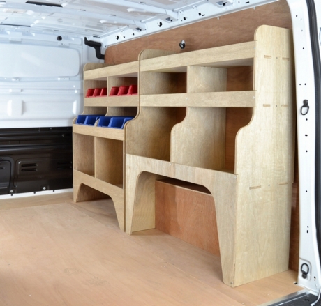 Vauxhall Vivaro Plywood Van Racking - Shelving Package (2001-2019 model vans)  - WRK9.12