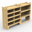 Renault Trafic Plywood Van Racking DRIVERS SIDE - Shelving Units - WRK13.67