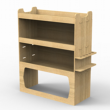 Vauxhall Vivaro Plywood Van Racking DRIVERS SIDE - Shelving Units (2001-2019 model vans)  - WRK13.67