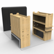 Vauxhall Vivaro Plywood Van Racking  BOTH SIDES - Shelving Units (2001-2019 model vans)  - WRK13.13