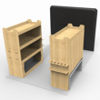 Vauxhall Vivaro Plywood Van Racking  BOTH SIDES - Shelving Units (2001-2019 model vans)  - WRK13.13