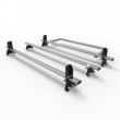 Vauxhall Vivaro Aero-Tech 3 bar roof rack - load stops - rear roller 2019 onwards model (AT128LS+A30)