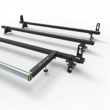 Vauxhall Vivaro Roof Rack Bars 2019 onwards Stealth 3 bar with stops and roller (DM128LS+A30)