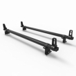 Peugeot Partner 2018 On Roof Rack ALUMINIUM Stealth 2 Bar Load Stops (DM129LS)