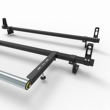 Toyota Proace City Roof Rack ALUMINIUM Stealth 2 Bar & Load Stops & Roller (DM129LS+A30)