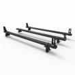 Toyota Proace City Roof Rack ALUMINIUM Stealth 3 Bar & Load Stops (DM130LS)