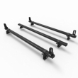 Toyota Proace City Roof Rack ALUMINIUM Stealth 3 Bar & Load Stops (DM130LS)