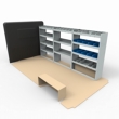 Citroen Relay LWB Steel Van Racking - 1.5m High Extra Tall Shelving Package - HSK5.6.13