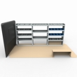 Citroen Relay LWB Steel Van Racking - 1.5m High Extra Tall Shelving Package - HSK5.6.13