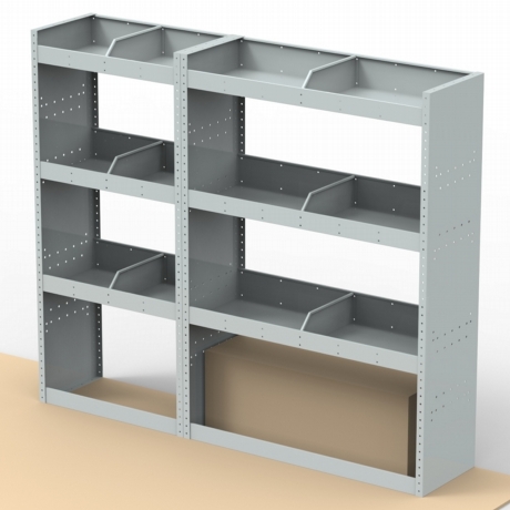 Renault Master Steel Van Racking 1.5m Tall Shelving Package - HSK13.15