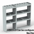 Renault Master Steel Van Racking 1.5m Tall Shelving Package - HSK13.15