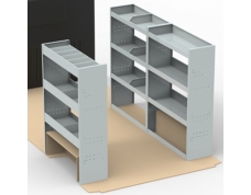 Peugeot Boxer MWB Steel Van Racking 1.5m Tall Shelving Package - HSK13.13.13