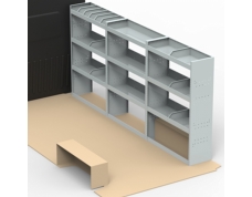 Mercedes Sprinter LWB Steel Van Racking 1.5m Tall Shelving Package - HSK13.13.13