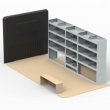 Citroen Relay LWB Steel Van Racking 1.5m Tall Shelving Package - HSK1.5.5