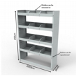 Citroen Relay LWB Steel Van Racking 1.5m Tall Shelving Package - HSK1.5.5