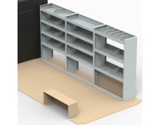 Mercedes Sprinter LWB Steel Van Racking 1.5m Tall Shelving Package - HSK13.5.5
