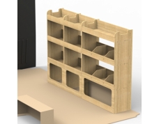 Volkswagen Crafter Plywood Van Racking 1.5m Tall Shelving Package - HRK1.5.5