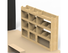 Volkswagen Crafter Plywood Van Racking 1.5m Tall Shelving Package - HRK1.6.5