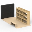 Volkswagen Crafter Plywood Van Racking 1.5m Tall Shelving Package - HRK1.6.5