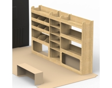 Vauxhall Movano LWB Plywood Van Racking 1.5m Tall Shelving Package - HRK2.7.4