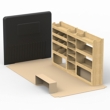 Vauxhall Movano LWB Plywood Van Racking 1.5m Tall Shelving Package - HRK2.7.4