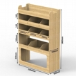 Fiat Ducato LWB Plywood Van Racking 1.5m Tall Shelving Package - HRK2.7.4