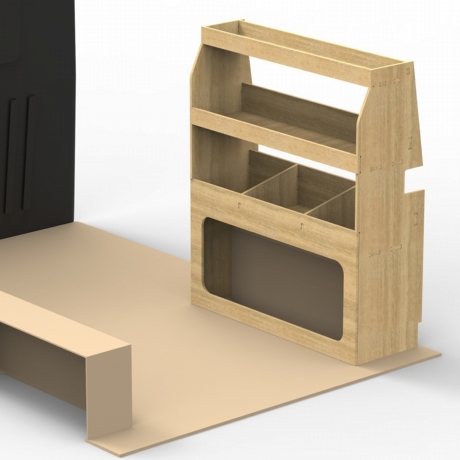 Ford Transit Custom 2013 to 2023 Plywood van racking / Shelving unit - WR73