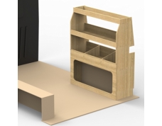 Ford Transit Custom 2013 to 2023 Plywood van racking / Shelving unit - WR73